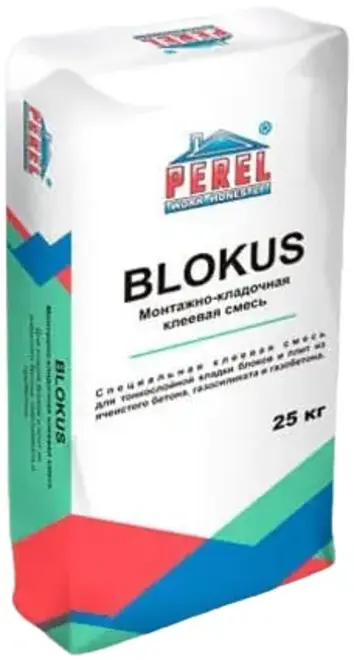 Perel Blokus монтажно-кладочная клеевая смесь (25 кг) белая