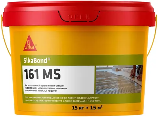 Sika Sikabond 161 MS клей жестко-эластичный для деревянных напольных покрытий (15 кг)
