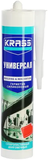 Krass Универсал герметик силиконовый (300 мл) серый Россия