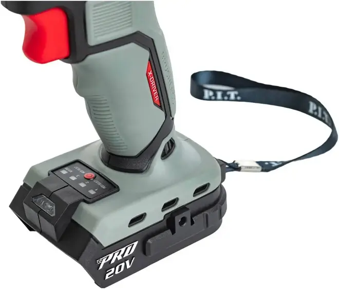 P.I.T. PIW20H-300B Solo гайковерт ударный аккумуляторный бесщеточный (20 В 1200/1900/2400 об/мин 3600 уд/мин 300 Нм) PIW20H-300B