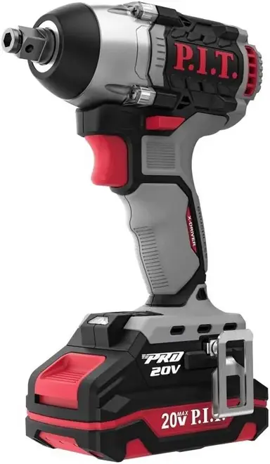 P.I.T. PIW20H-300B/1 гайковерт ударный аккумуляторный бесщеточный (20 В 1200/1900/2400 об/мин 3600 уд/мин 300 Нм) PIW20H-300B/1