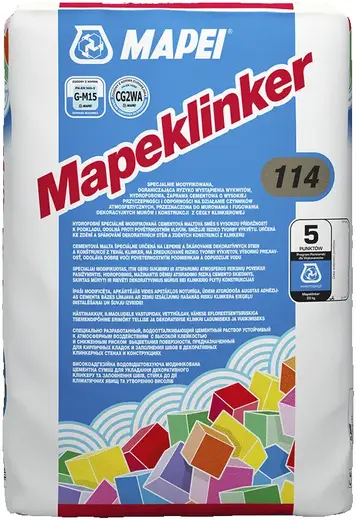 Mapei Mapeclinker раствор специальный модифицированный (25 кг) №114 антрацит