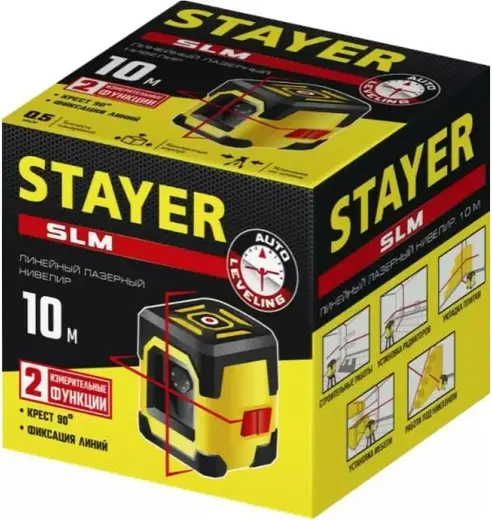 Stayer Professional SLM нивелир лазерный линейный (620-690 нм)
