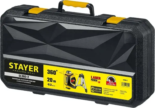 Stayer Professional SL360-2 нивелир лазерный линейный (635 нм)