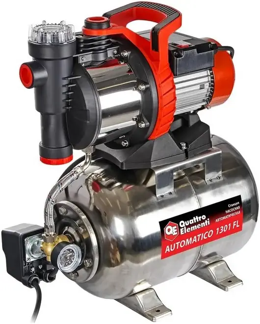 Quattro Elementi 1301 FL Inox насосная станция (1300 Вт)
