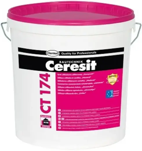 Ceresit CT 174 Камешковая декоративная штукатурка силикатно-силиконовая (25 кг 1.5 мм) Asturia 4