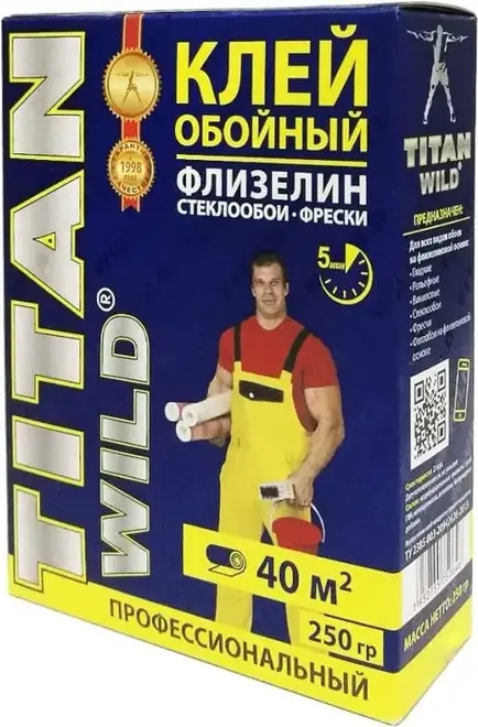 Titan Wild Флизелиновый клей обойный с индикатором (250 г)