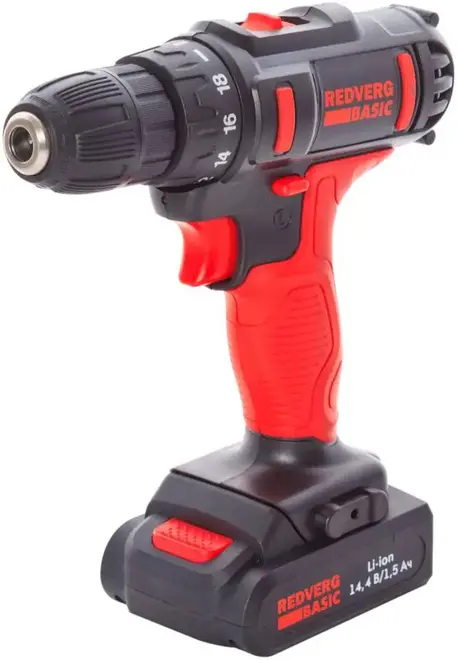 Redverg Basic SD14LE/1-2 шуруповерт аккумуляторный (14 В 1.5 А*ч) SD14LE/1-2