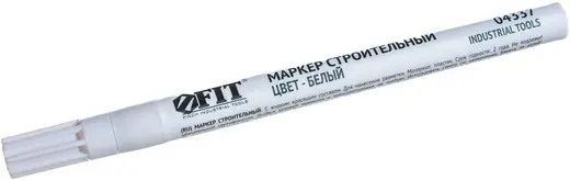 Fit маркер строительный с жидким красящим составом (1 маркер) белый №04337