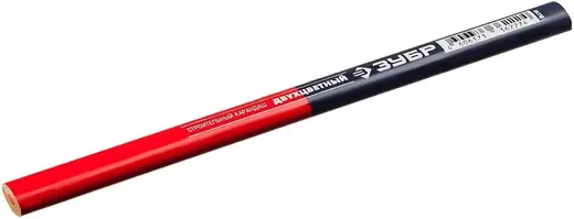 Зубр Профессионал КС-2 HB карандаш разметочный двухцветный (12 маркеров) красно-синий