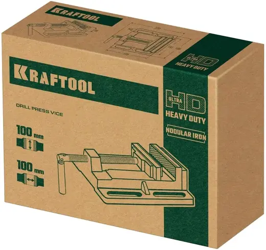 Kraftool тиски станочные сверлильные (100 мм)