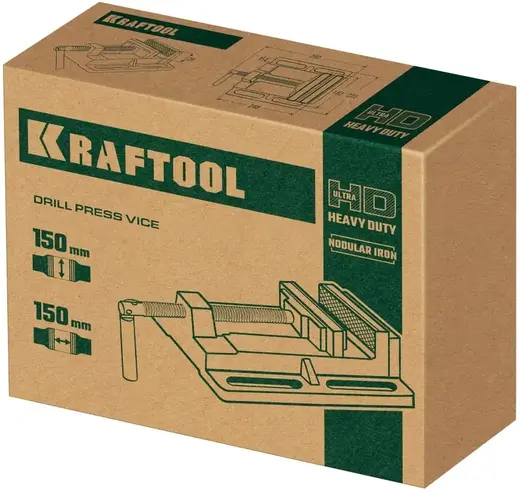 Kraftool тиски станочные сверлильные (150 мм)