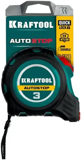 Kraftool Autostop рулетка с автостопом (3 м*16 мм)