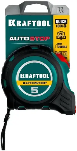 Kraftool Autostop рулетка с автостопом (5 м*19 мм)