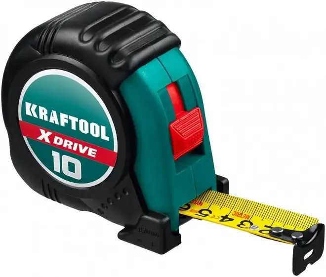 Kraftool X-Drive рулетка ударопрочная (10 м*25 мм)