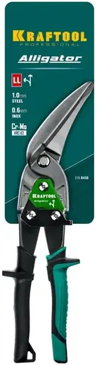 Kraftool Alligator ножницы по металлу двухрычажные удлиненные левые (280 мм)