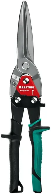 Kraftool Alligator ножницы по металлу двухрычажные удлиненные прямые (290 мм)