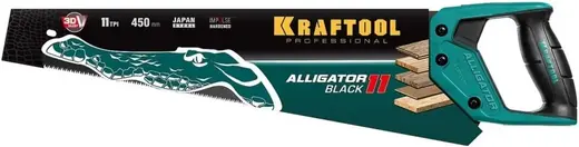 Kraftool Alligator Black 11 ножовка для точного реза (450 мм)