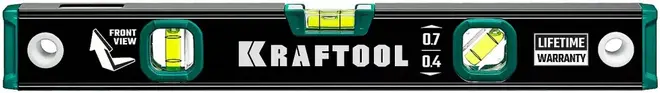 Kraftool уровень профессиональный с зеркальным глазком (400 мм)