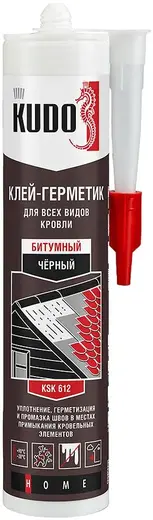 Kudo Home клей-герметик для всех видов кровли битумный (280 мл)