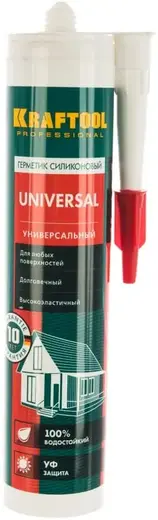 Kraftool Professional Universal герметик силиконовый универсальный (300 мл) белый