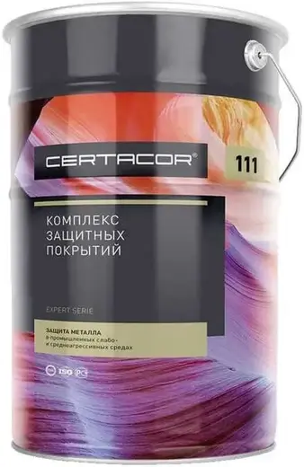 Certa Certacor 111 эмаль для защиты металла (25 кг) зеленая