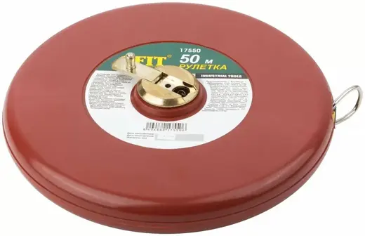Fit Measuring Tape рулетка в красном пластиковом корпусе (50 м*12 мм)
