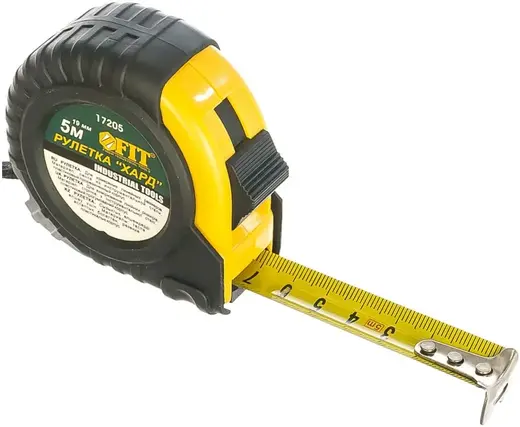 Fit Хард рулетка с прорезиненным корпусом (5 м*19 мм)