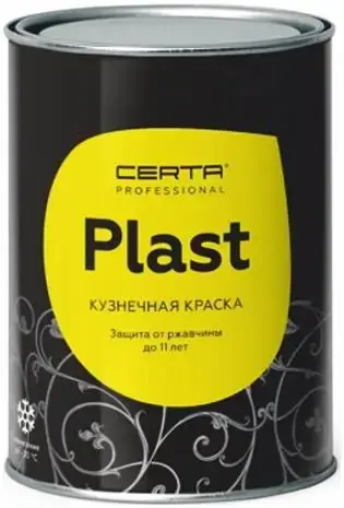 Certa Professional Plast грунт-эмаль 3 в 1 по ржавчине (800 г) темный графит металлик (до 150°C)