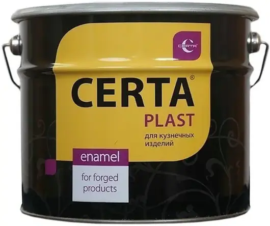 Certa Professional Plast грунт-эмаль 3 в 1 по ржавчине (10 кг) черная матовая (до 150°C)