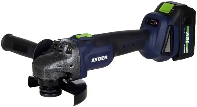 Ayger AG18BL4 шлифмашина угловая аккумуляторная (18 В)