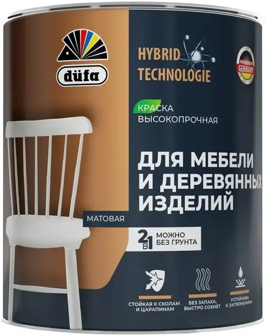 Dufa эмаль для мебели и деревянных изделий акриловая (750 мл)