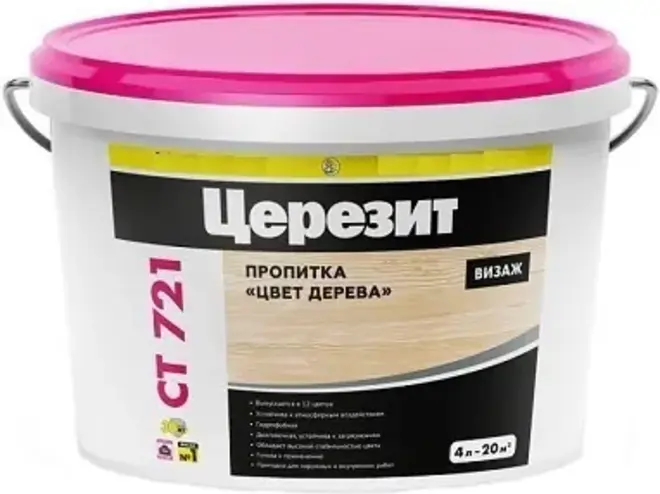 Церезит CT 721 Visage декоративная пропитка с фактурой дерева (4 л) база под колеровку