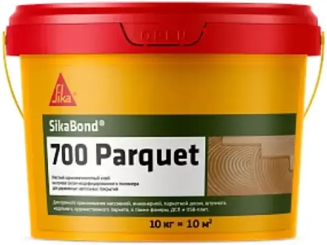 Sika Sikabond-700 Parquet клей жесткий для деревянных напольных покрытий (10 кг)