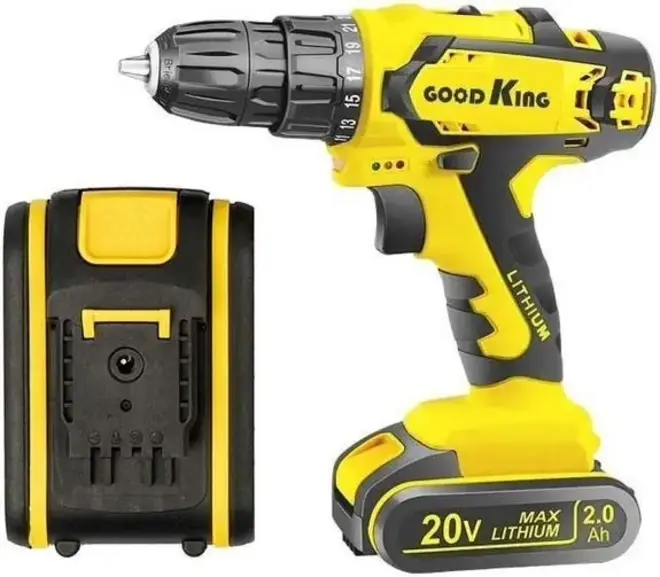 Goodking KL-102002 дрель-шуруповерт аккумуляторная (20 В) KL-102002