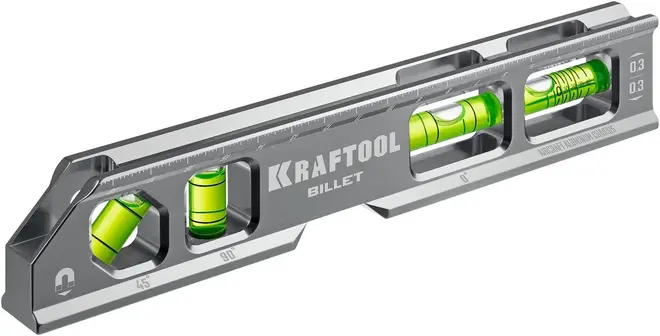 Kraftool Billet уровень магнитный 8 в 1 (300 мм)