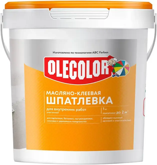Олеколор шпатлевка масляно-клеевая для внутренних работ (900 г)