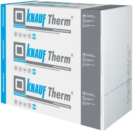 Кнауф Терм Стена Pro теплоизоляционная влагостойкая плита (1*1.2 м/50 мм 8 кг/м3)