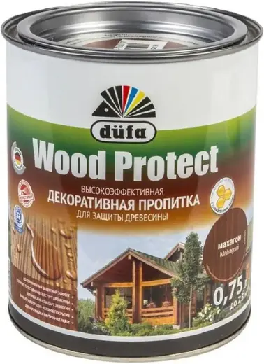 Dufa Wood Protect высокоэффективная декоративная пропитка (750 мл) палисандр