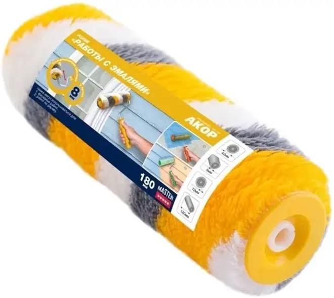 Акор Мастер Работы с Эмалями ролик (180 мм d42 мм полиакрил) №752 42 018