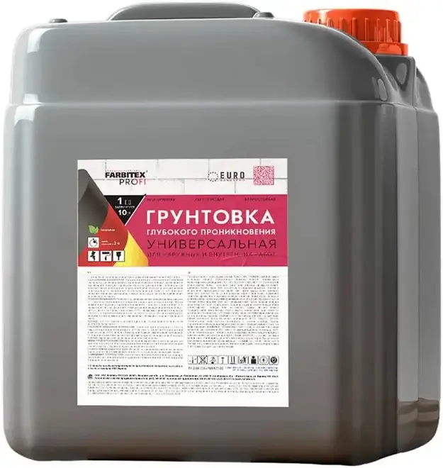 Farbitex Profi Tief Grunt грунтовка глубокого проникновения (3 кг) белый (при высыхании - бесцветный)