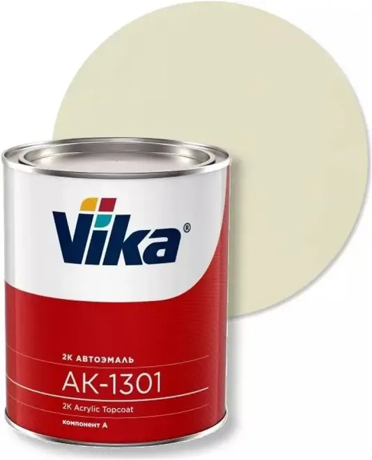 Vika АК-1301 автоэмаль акриловая 2-комп (850 г (компонент А) белая №40