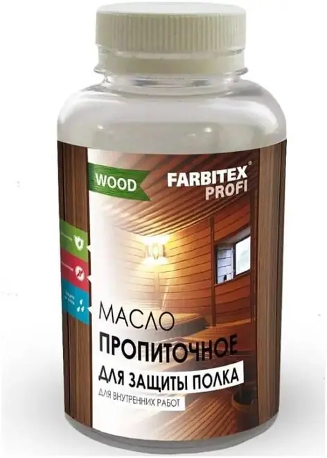Farbitex Profi Wood масло для бани и саун (250 мл) бесцветное