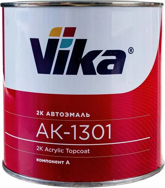 Vika АК-1301 автоэмаль акриловая 2-комп (850 г (компонент А) белая №40