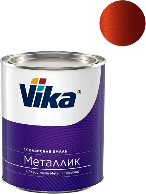 Vika Металлик эмаль базисная однокомпонентная (900 г) калифорнийский мак №190