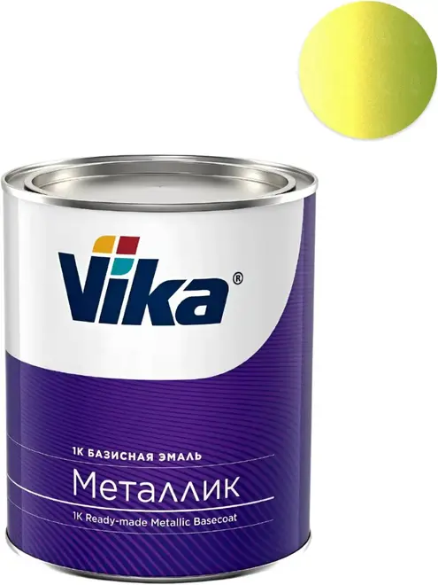 Vika Металлик эмаль базисная однокомпонентная (900 г) лайм №366