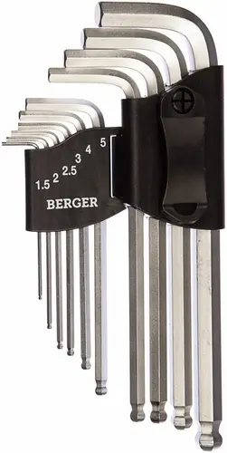 Berger набор ключей шестигранных (1.5-10 мм)