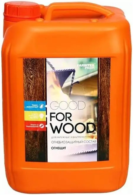 Farbitex Profi Wood Огнещит состав огнебиозащитный (5 л)