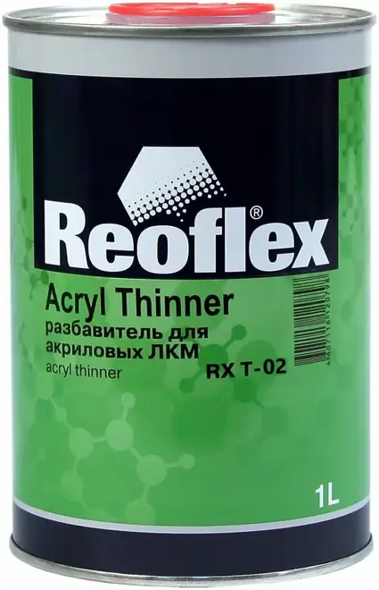 Reoflex Acryl Thinner разбавитель медленный для акриловых ЛКМ (1 л)