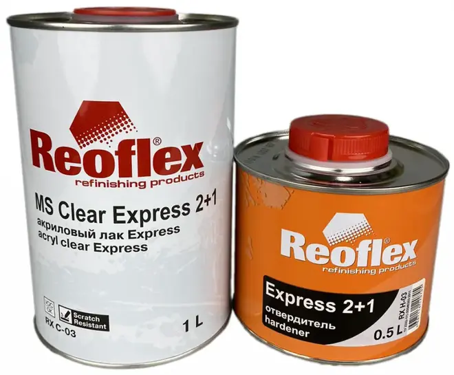 Reoflex MS Clear Express 2+1 лак акриловый 2-комп (1.5 л (1 л + 500 мл)